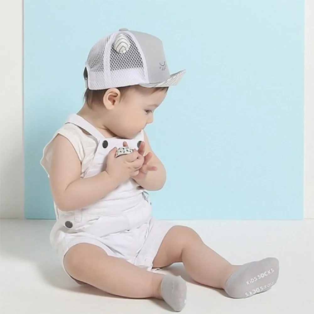 5 Pairs Baby Girl Boy No Show Socks Non-Skip Socks for Infants and Toddlers