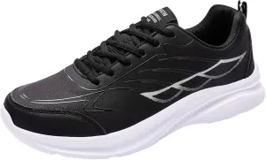 Arch Support Fitness Sneaker for Men Lightweight Breathable Slip on Running Shoe Lightweight Work Shoes for Men
