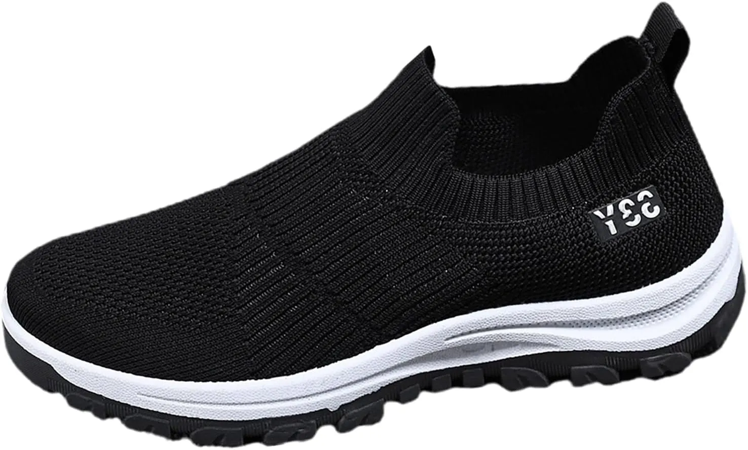 Arch Support Hiking Shoes for Men Lightweight Sport Gym Jogging Walking Sneaker Convenient Elderly Slip on Shoes