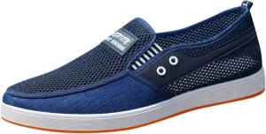 Arch Support Walking Shoes for Men Lightweight Breathable Slip on Running Shoe Convenient Elderly Slip on Shoes