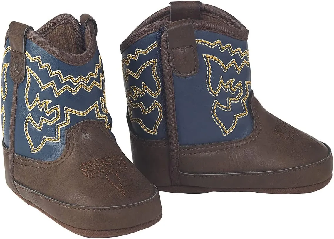ARIAT Infant Boys Lil Stompers Baby Boot, Brown(Deadwood), 2