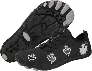 Barefoot Zero Drop Hiking Waterproof Shoes Women Grounded Waterproof Footwear for Women Breathable Non-Slip Athletic Footwear Wide Toe Water Shoes for Hiking Neuropathy Lightweight Walking Shoe
