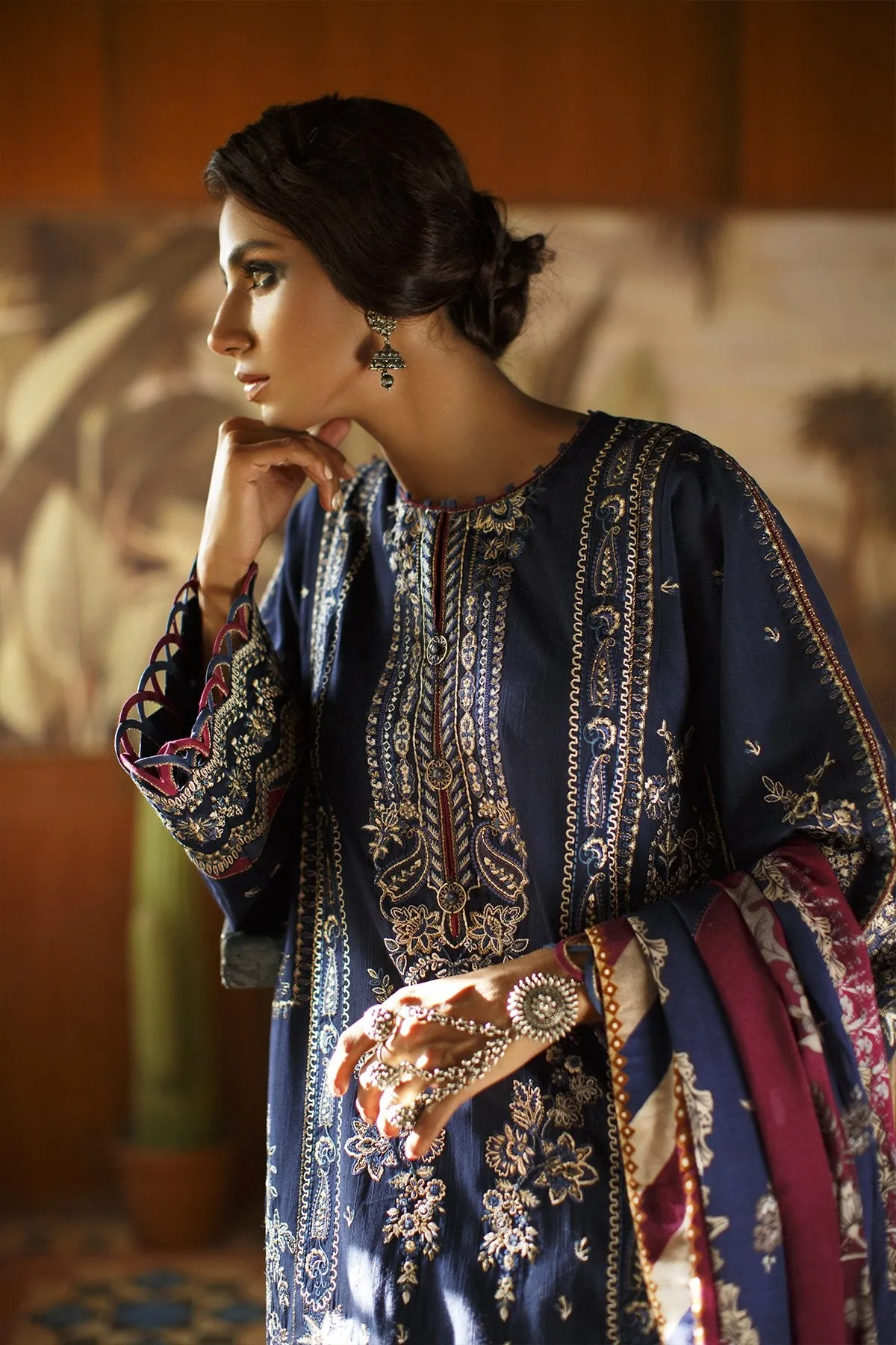 Baroque Oaks & Ivy Embroidered Winter Khaddar Collection – CELLO