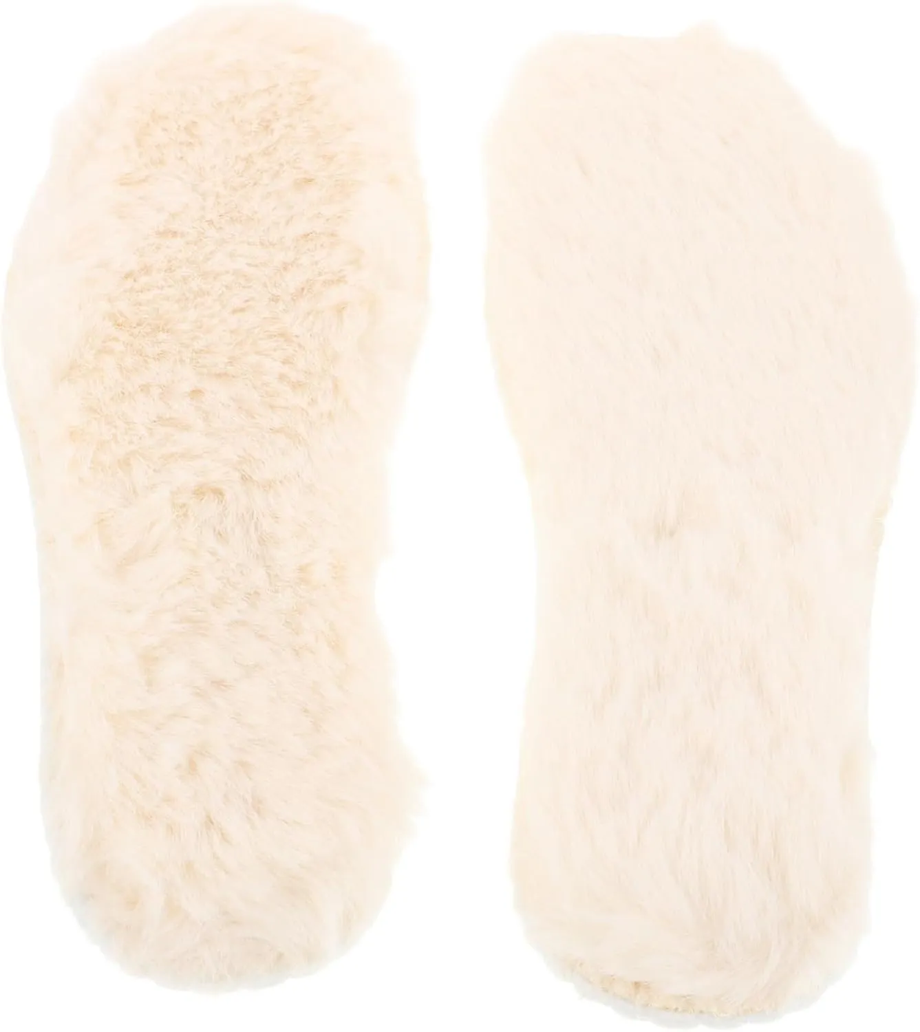 Beaupretty Furry Insoles for Winter Boots Extra Thick Comfortable Inserts Moisture Wicking Snow Boot Liners for Slippers and Chilly Weather Versatile Footwear Protection
