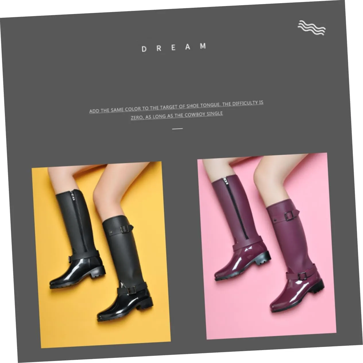 BESPORTBLE 1 Pair Waterproof Rain Boots Non-Skid Sole Rain Boots Long Tube Rain Boots Size Rain Boots Rain Boot for