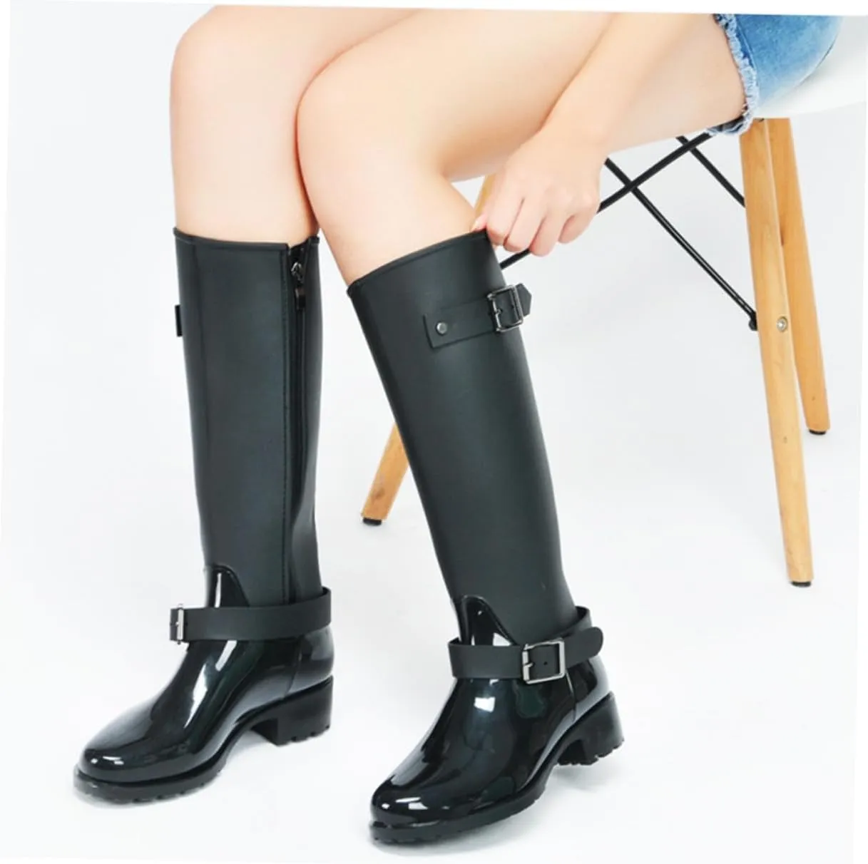 BESPORTBLE 1 Pair Waterproof Rain Boots Non-Skid Sole Rain Boots Long Tube Rain Boots Size Rain Boots Rain Boot for