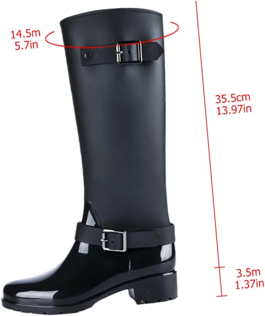 BESPORTBLE 1 Pair Waterproof Rain Boots Non-Skid Sole Rain Boots Long Tube Rain Boots Size Rain Boots Rain Boot for