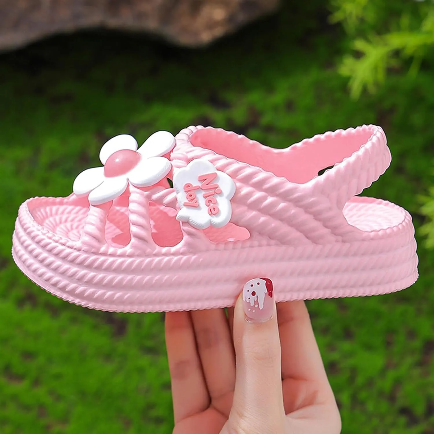 Boys Girls Sandals Comfortable Sandals For Girls In Summer With Soft Sole And Durable Properties Leather and Glitter Straps