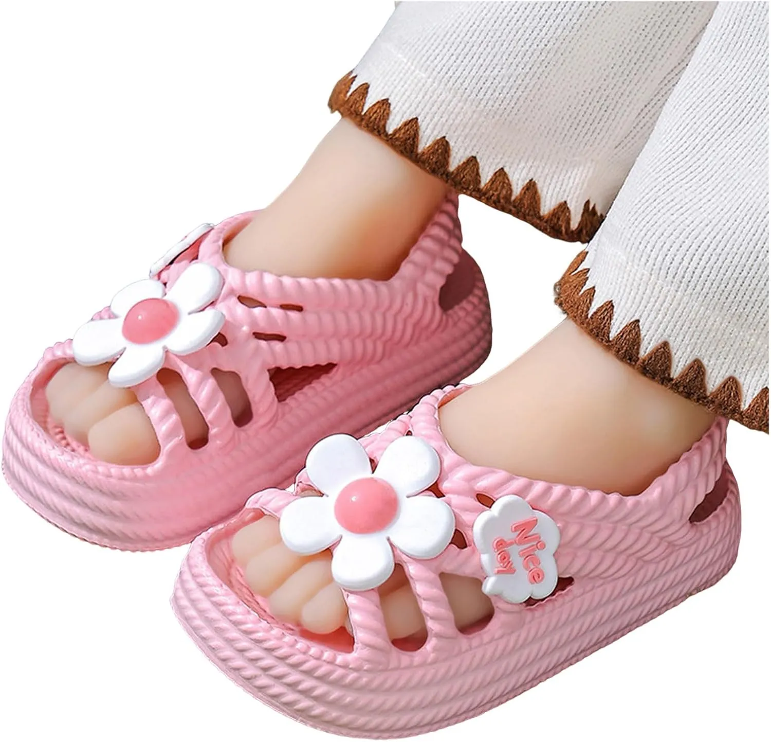 Boys Girls Sandals Comfortable Sandals For Girls In Summer With Soft Sole And Durable Properties Leather and Glitter Straps