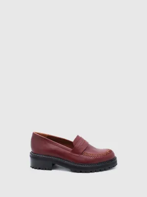 Burgundy Oxford Loafers