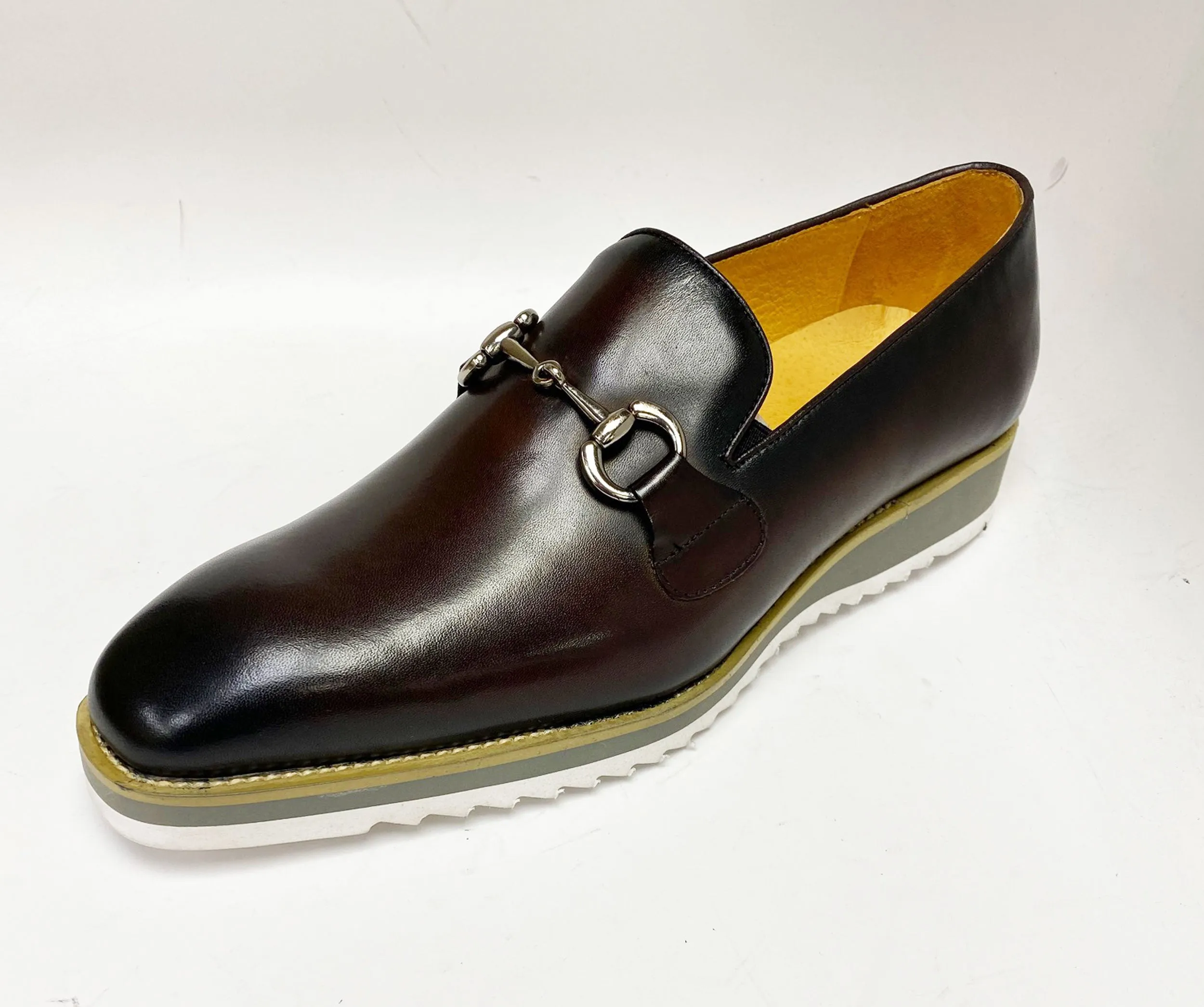Calfskin Slip-On Horsebit Loafer Chestnut