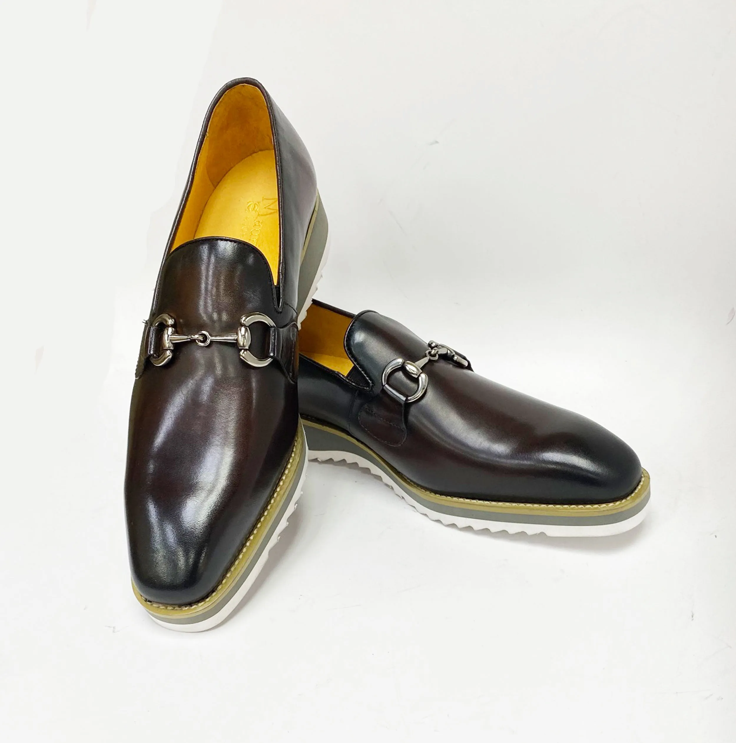 Calfskin Slip-On Horsebit Loafer Chestnut