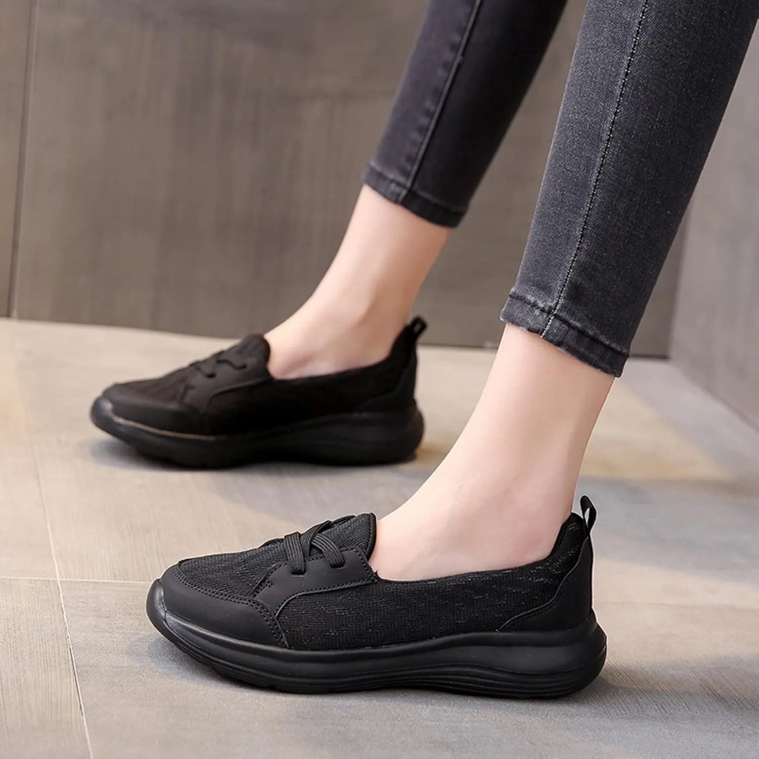 Cathalem Loafers for Women 2024, Women's Breathable Slip on Arch Support Non-Slip Shoes Comfort Loafers Flats Wide Width