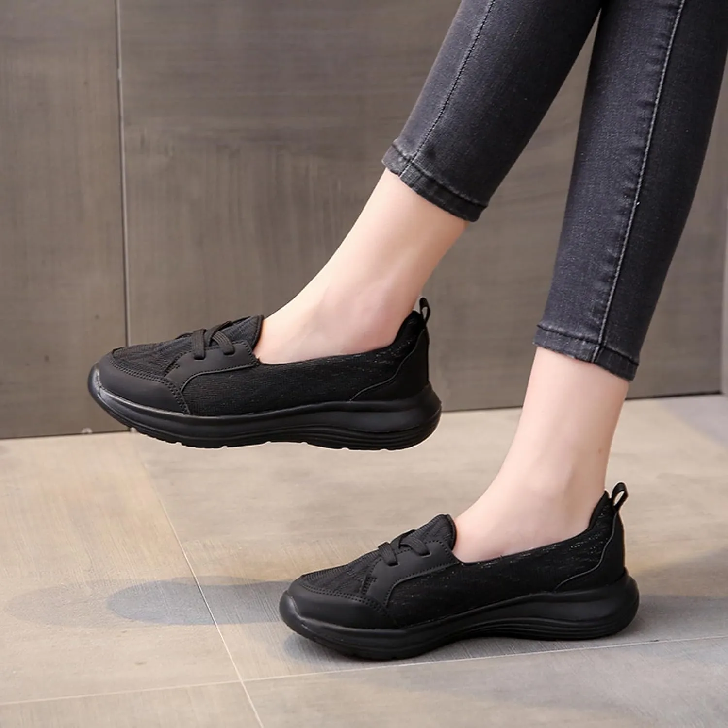 Cathalem Loafers for Women 2024, Women's Breathable Slip on Arch Support Non-Slip Shoes Comfort Loafers Flats Wide Width