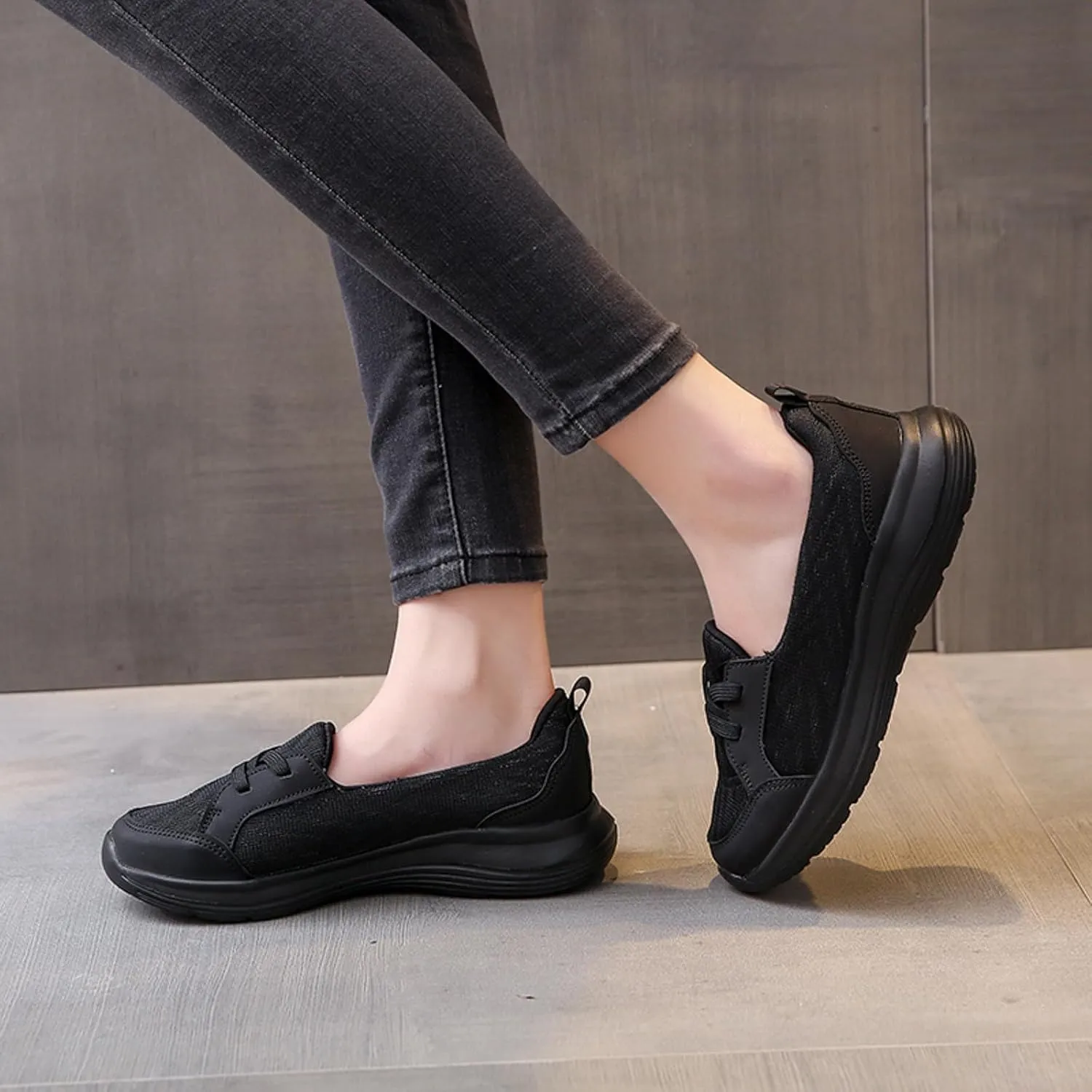 Cathalem Loafers for Women 2024, Women's Breathable Slip on Arch Support Non-Slip Shoes Comfort Loafers Flats Wide Width