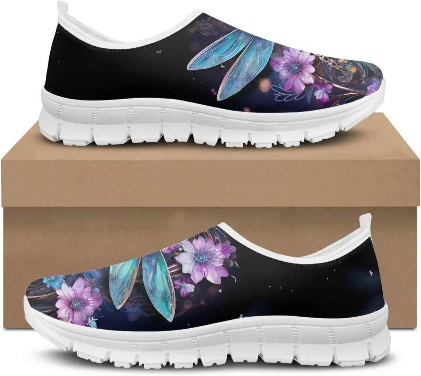 chaqlin Slip On Shoes Wide Soft Toe Fashion Clipper Breathable Mesh Tennis Athletic Sneaker for Women Men