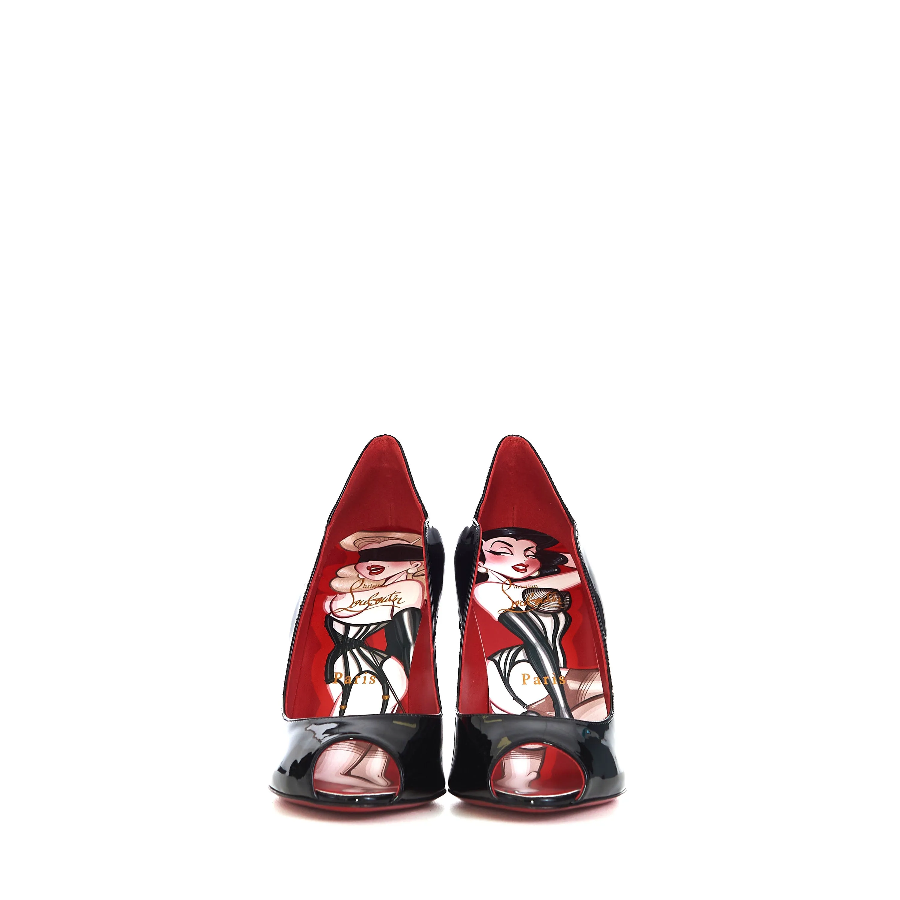 Chick Up 100 Black Patent Leather Pumps