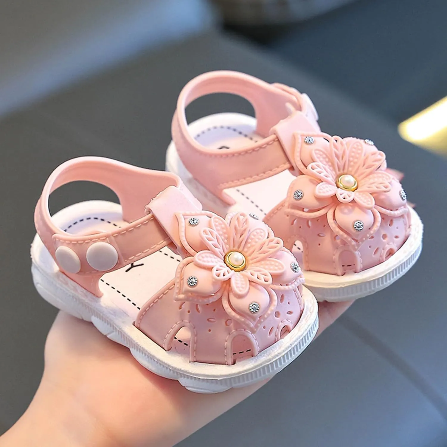Children Shoes Comfortable Soft Sole Sandals Fashionable Flower Beach Bow Sandals Kids Bunny Slippers Childrens Slippers