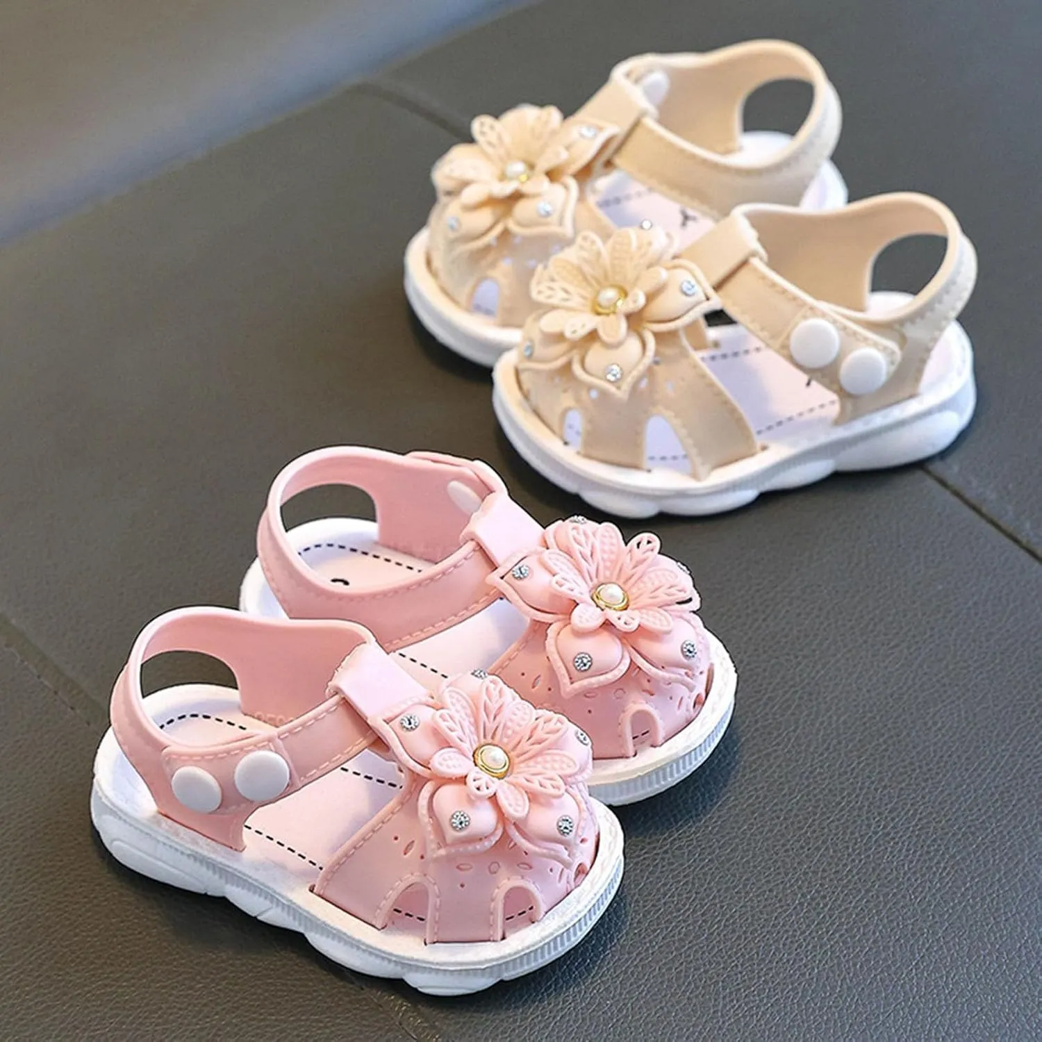 Children Shoes Comfortable Soft Sole Sandals Fashionable Flower Beach Bow Sandals Kids Bunny Slippers Childrens Slippers