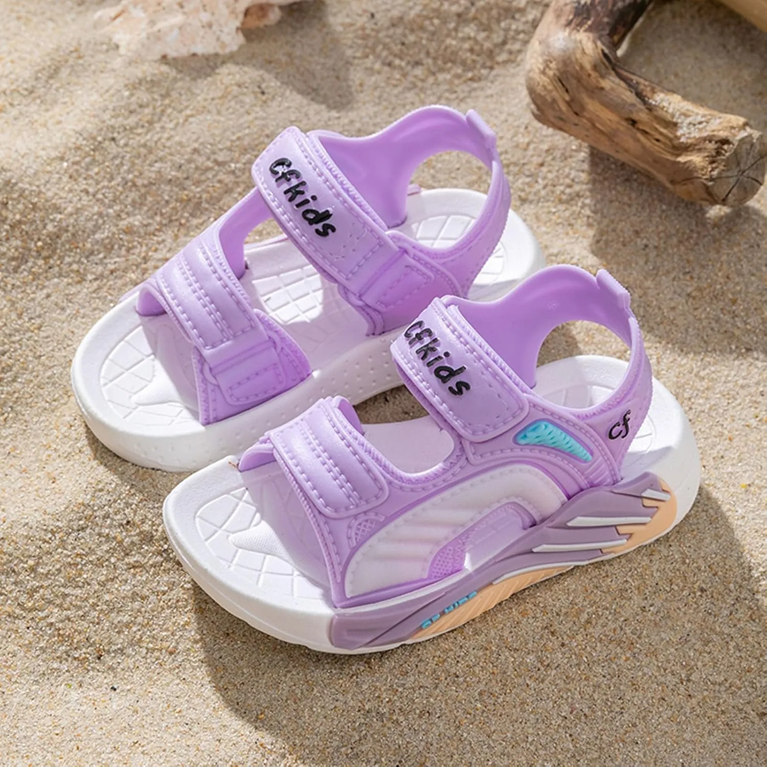 Children's Casual and Comfortable Beach Sandals for Middle and Large Children Non Slip Soft Sandals for Toddler Girl
