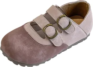 Classic Open Toe Flat Sandals Girls Shoes Comfortable Soft Bottom Closed Toe Sandals Fashionable Princess Casual Single Shoes
