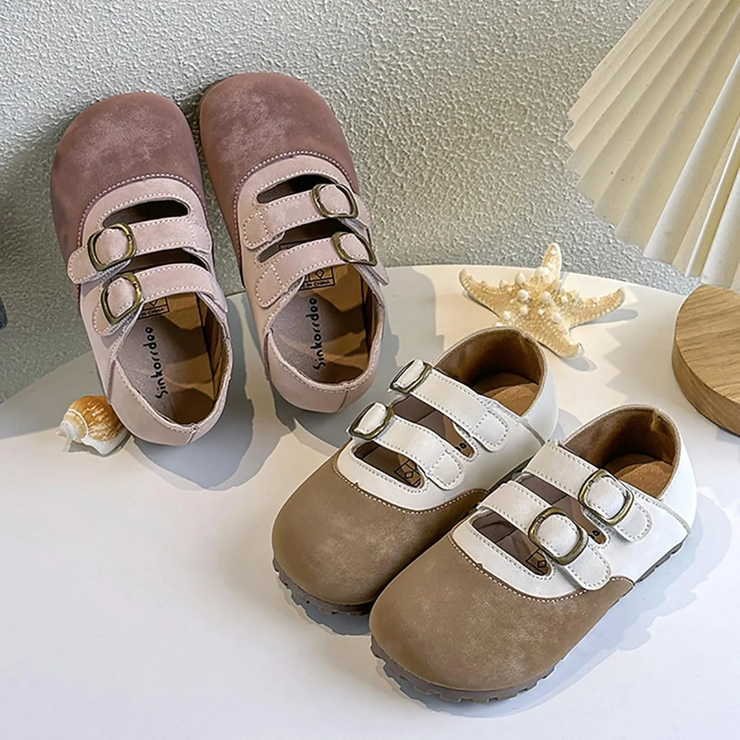 Classic Open Toe Flat Sandals Girls Shoes Comfortable Soft Bottom Closed Toe Sandals Fashionable Princess Casual Single Shoes
