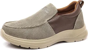 COSIDRAM Mens Casual Slip on Loafers Shoes Breathable Comfortable Non Slip Soft Walking Shoes Daily Flats