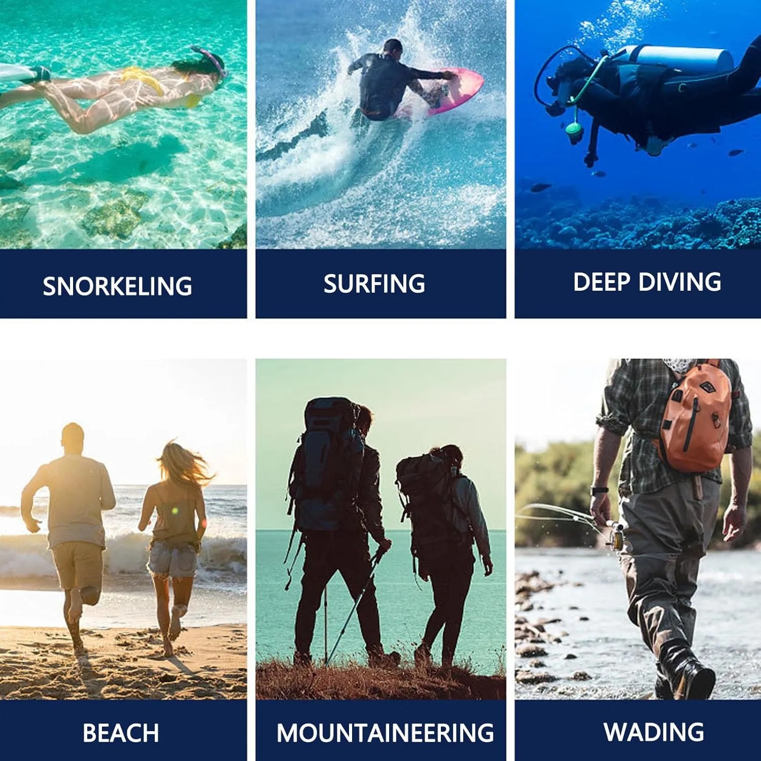 Diving Boots, Neoprene Nylon Beach Water Boots, Thickened Soft Sole Anti Slip Wading Boots, Suitable for Snorkeling, Swimming, Surfing