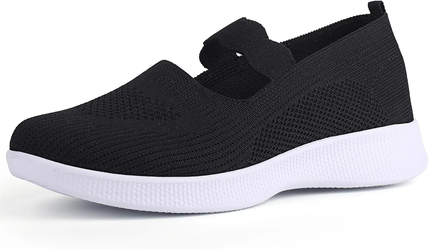 EnllerviiD Women Mary Jane Platform Sneakers Slip On Air Cushion Comfortable Wide Width Lightweight Nurse Shoes Loafers