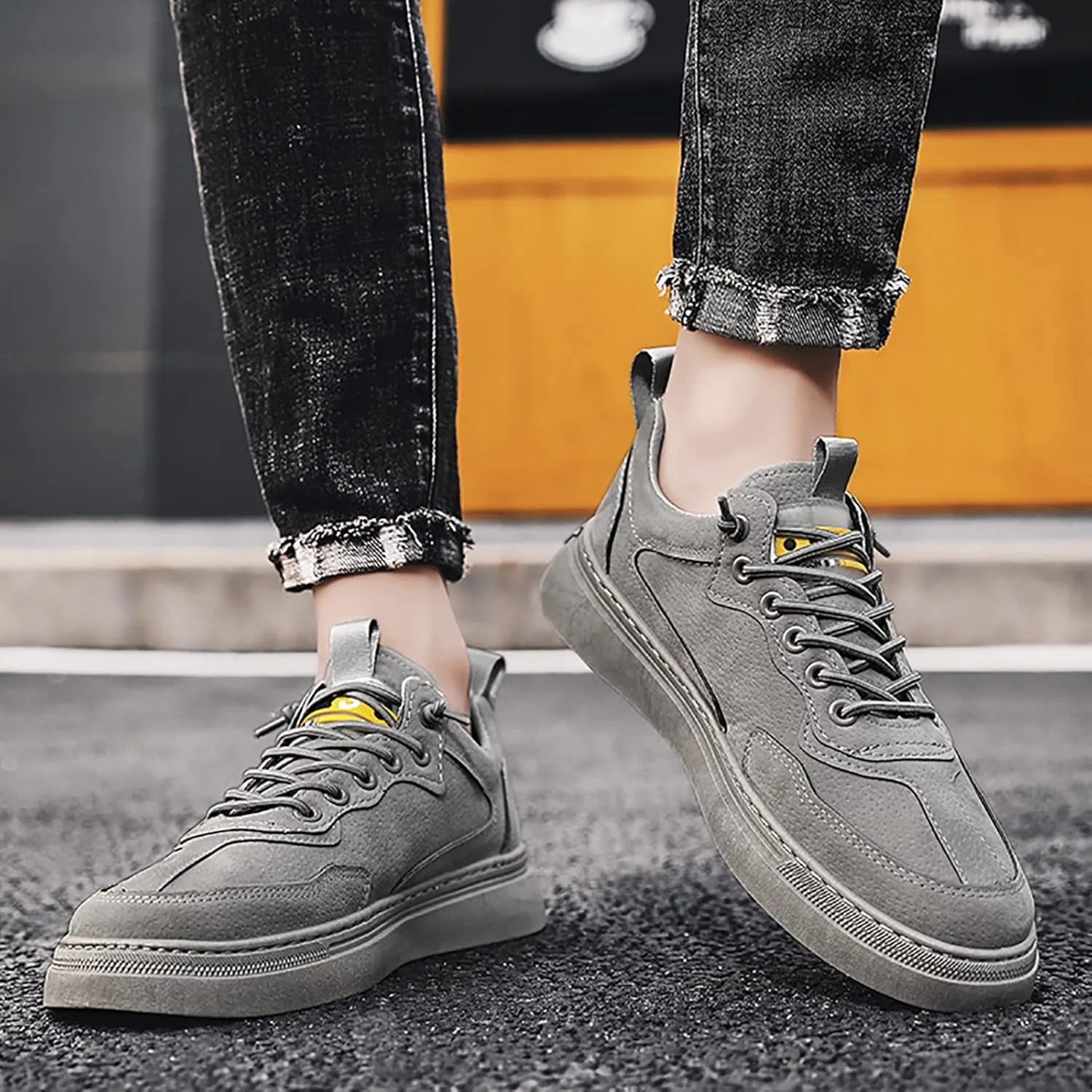 for Men Fashion Casual Lace Up Sport Shoes Skate Shoes Light Weight Shoes