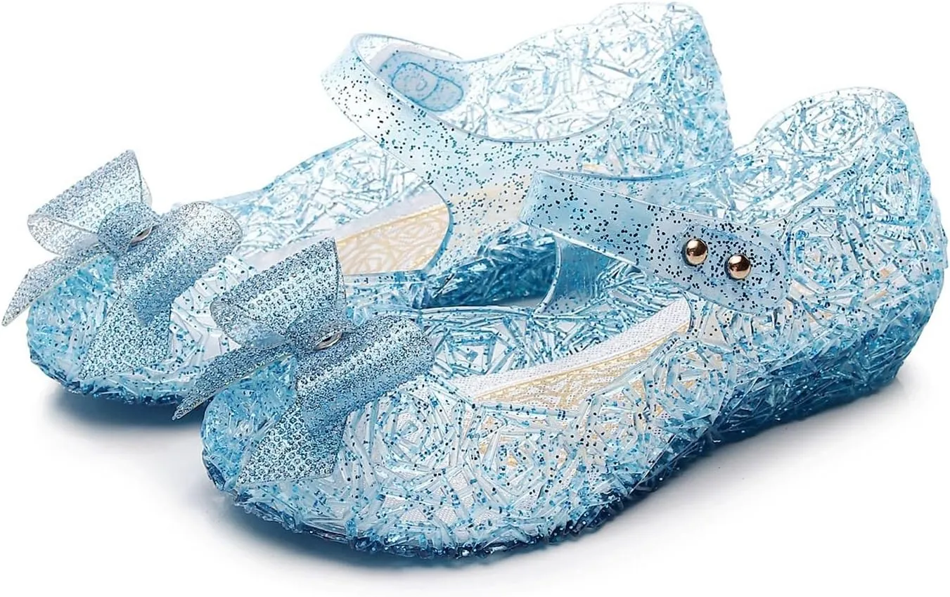 Girls Sandals Fashion New Pattern Cute Bow Decoration Soft Sole Comfortable Hook Loop White Sandals for Toddler Girls