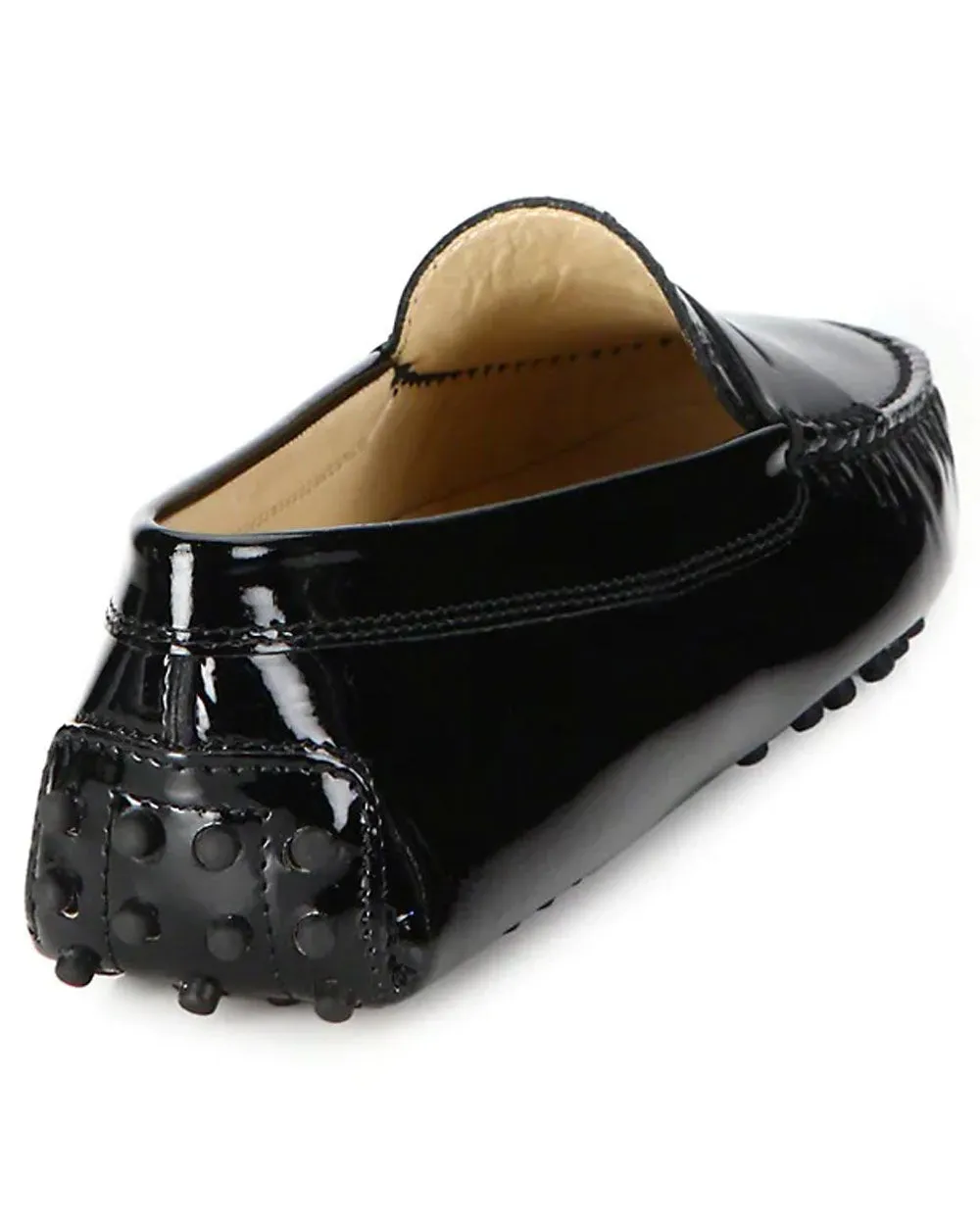 Gommini Patent Leather Loafer in Black