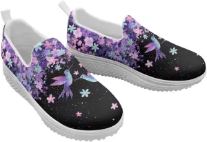Jeiento Platform Sneakers for Women Casual Dressy Slip-On Walking Shoes Lightweight Breathable Tennis Shoes Work Loafers