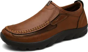 JSWEI Men Casual Comfortable Slip On Loafers,Moccasin Shoes Soft and Lightweight Breathable Daily Sneaker for Men Fashions Walking Mocasines para Hombre 6.5-13
