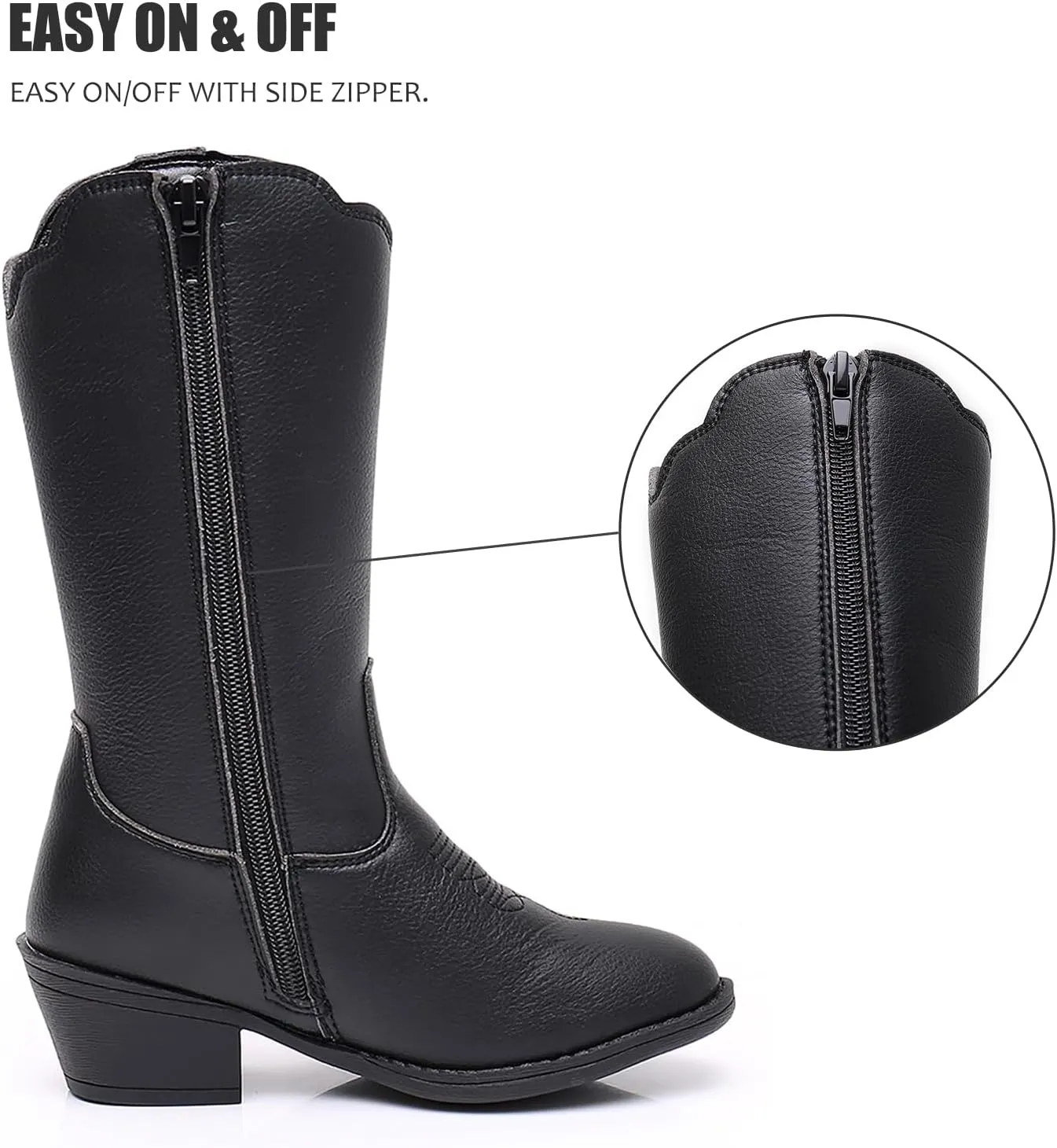 Kids Boys Girls Cowboy Boots,Cowgirl Boots for Girls Western Boots(Toddler/Little Kid/Big Kid)