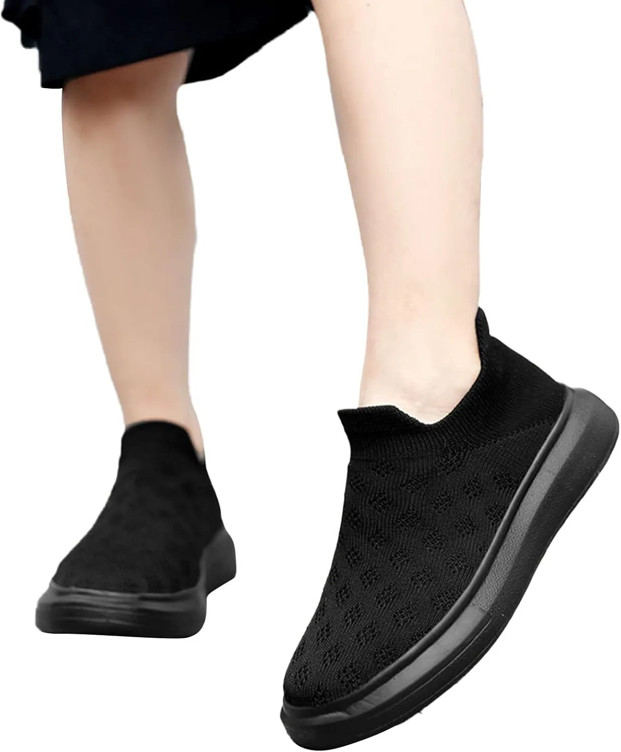 Kids Girls Boys Running Sneakers Lightweight Breathable Mesh Sports Shoes Girls Tennis Shoes Slip On Loafers
