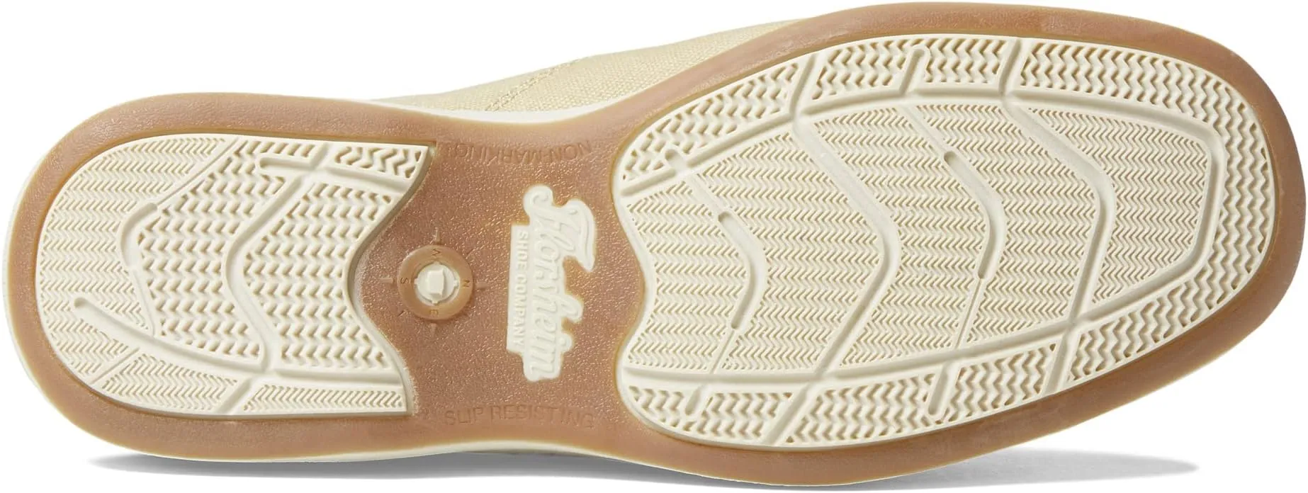 Lakeside Canvas Moc Toe Slip-On Florsheim Loafers in Sand Canvas