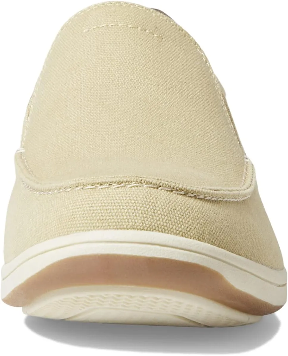 Lakeside Canvas Moc Toe Slip-On Florsheim Loafers in Sand Canvas