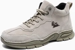 Men's and Women's Work Boots Lightweight Steel Toe Boots Comfortable High-top Safety Shoes Steel Toe Shoes Men's Indestructible Construction Boots Men's Work Shoes Grey