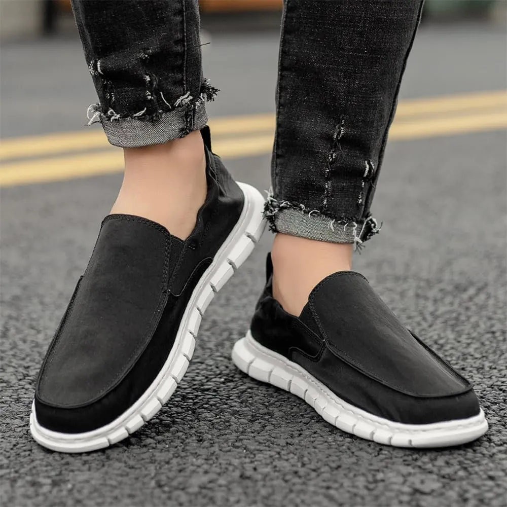 Men's Casual Shoes Men Lightweight Comfortable Soft Breathable Canvas Loafers Boat Shoes Sneakers Walking Slip-On Flat