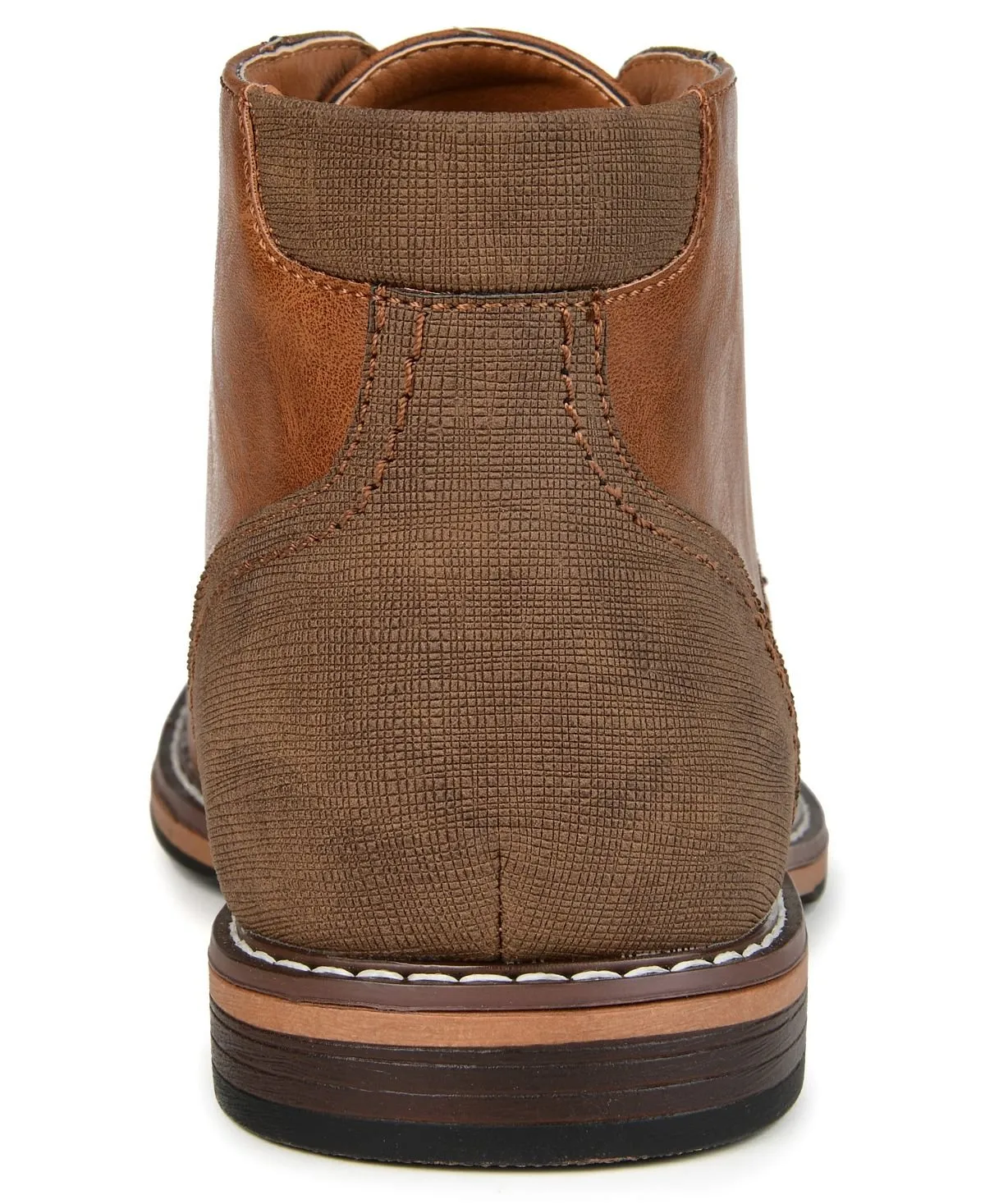 Men's chukka boots franco plain toe Vance Co., brown