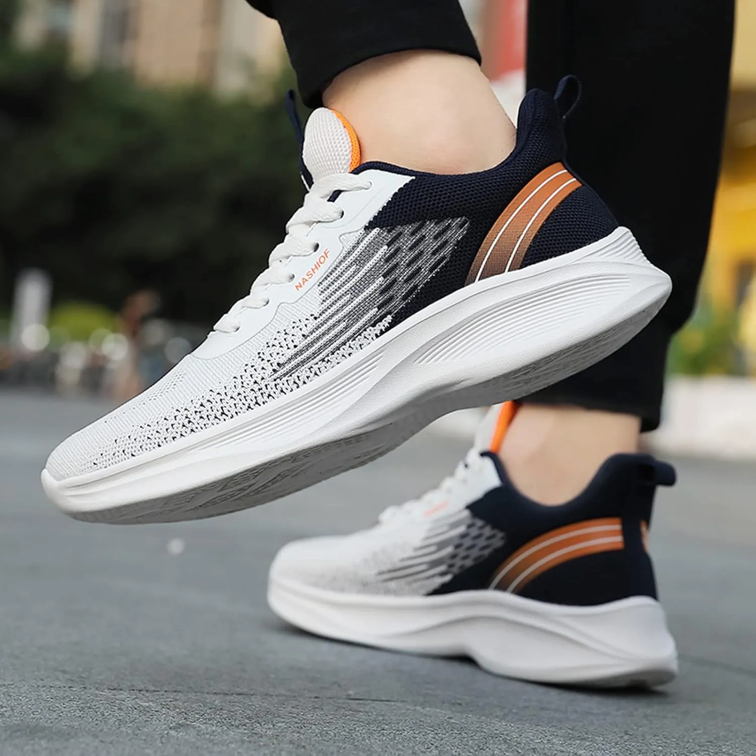 Men's Classic Casual Jogging Sneakers Comfortable Lightweight Casual Walking Shoe Lightweight Minimalist Shoes