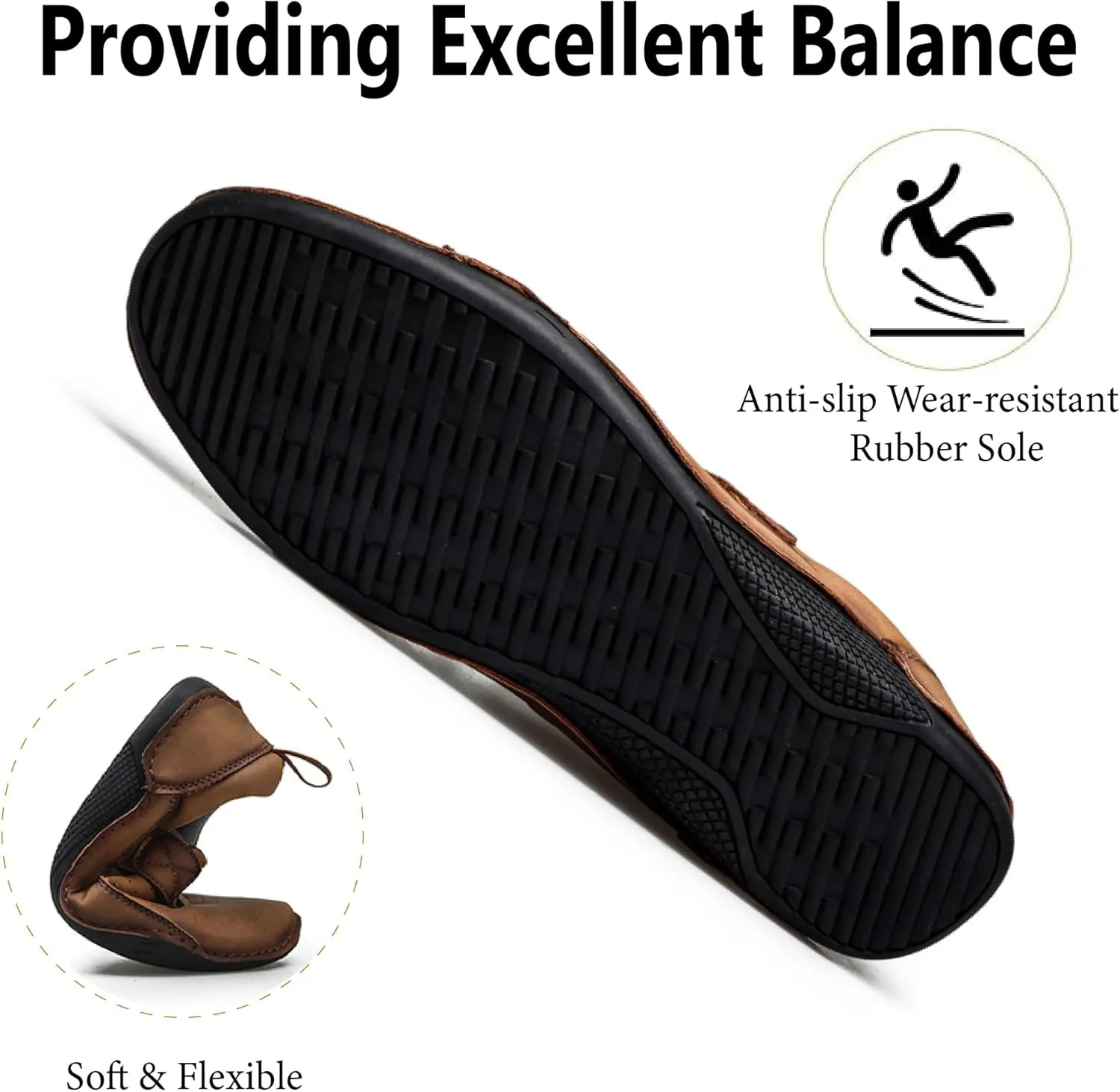 Mens Lace Up Casual Shoes Lightweight Walking Oxfords Comfortable Non-Slip Driving Shoes Breathable and Fashionable