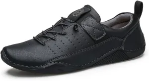 Mens Lace Up Casual Shoes Lightweight Walking Oxfords Comfortable Non-Slip Driving Shoes Breathable and Fashionable