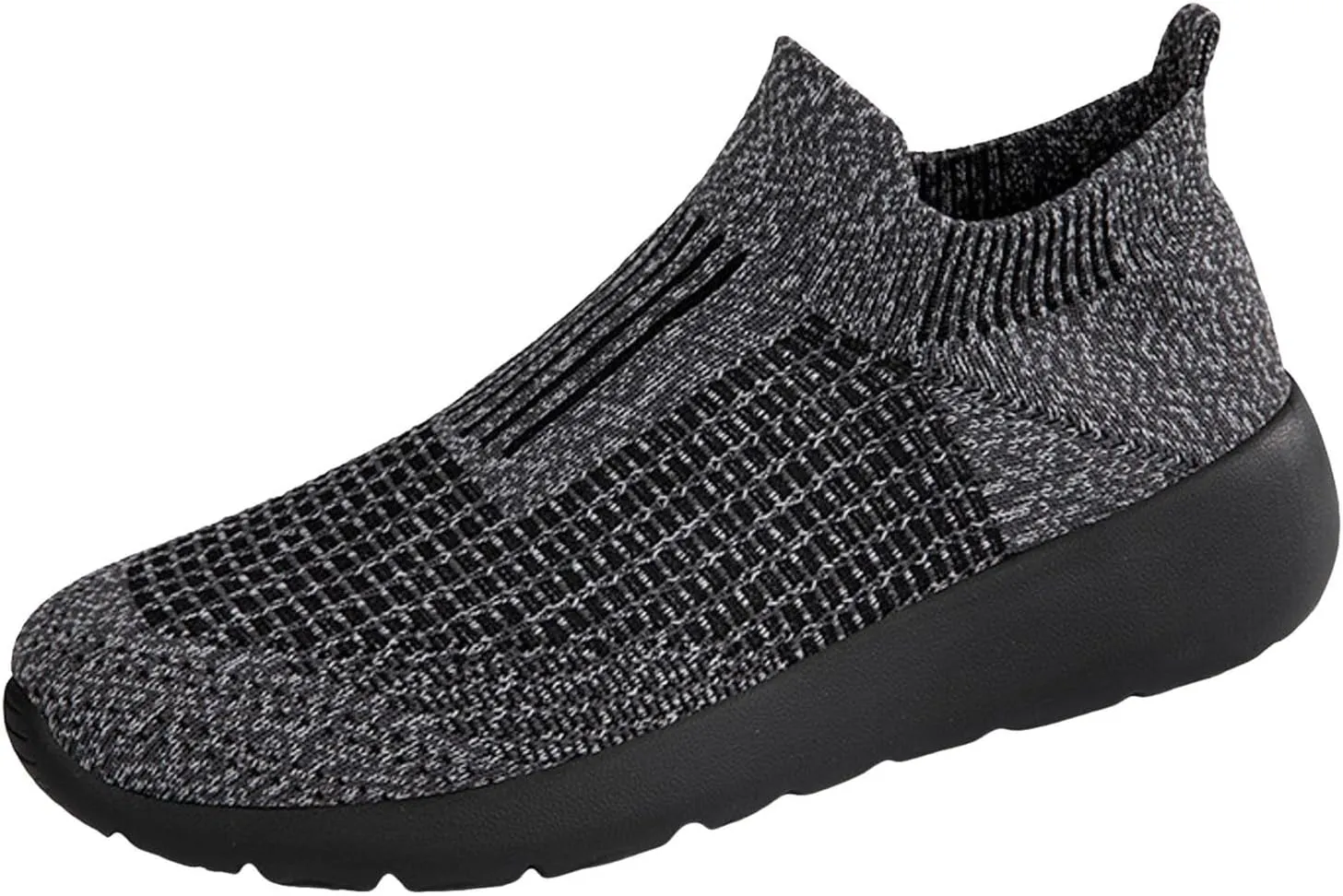 Men's Lightweight Non Slip Barefoot Shoes Lightweight Breathable Slip On Running Shoe Comfortable Stretch Shoes