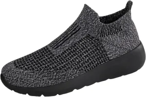 Men's Lightweight Non Slip Barefoot Shoes Lightweight Breathable Slip On Running Shoe Comfortable Stretch Shoes