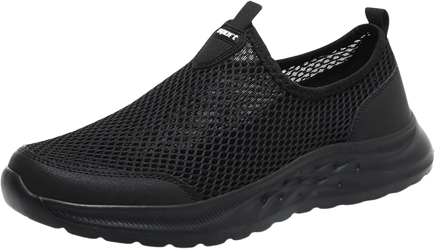 Men's Lightweight Non Slip Barefoot Shoes Outdoor Athletic Slip-On Hiking Shoe Convenient Elderly Slip on Shoes