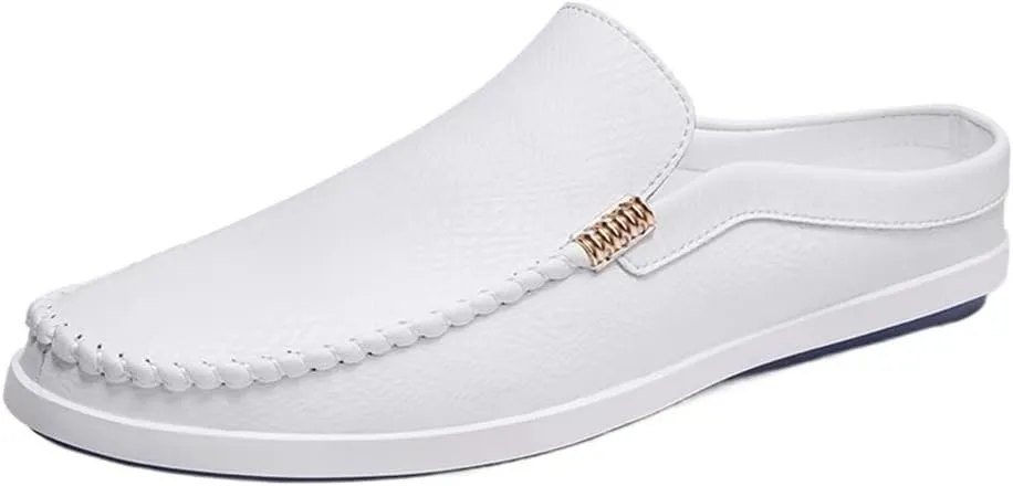 Men's Loafers Venetian Loafers Solid Colors Lightweight Vegan Leather Flat Heel Anti-Slip Comfortable Prom Party Slip On