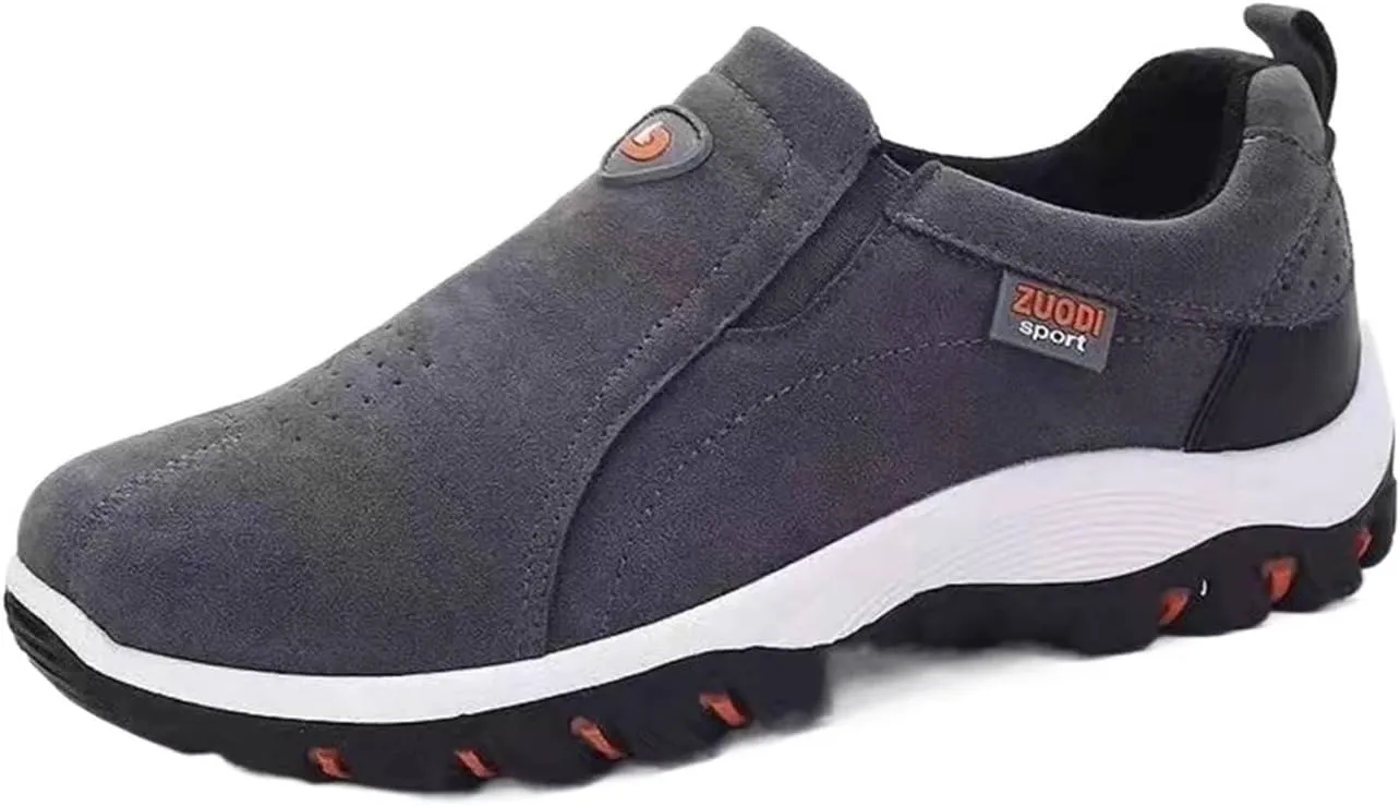 Men's Slip On Sneakers, Breathable Outdoor Loafers, Men's Orthopedic Outdoor Hiking Shoes