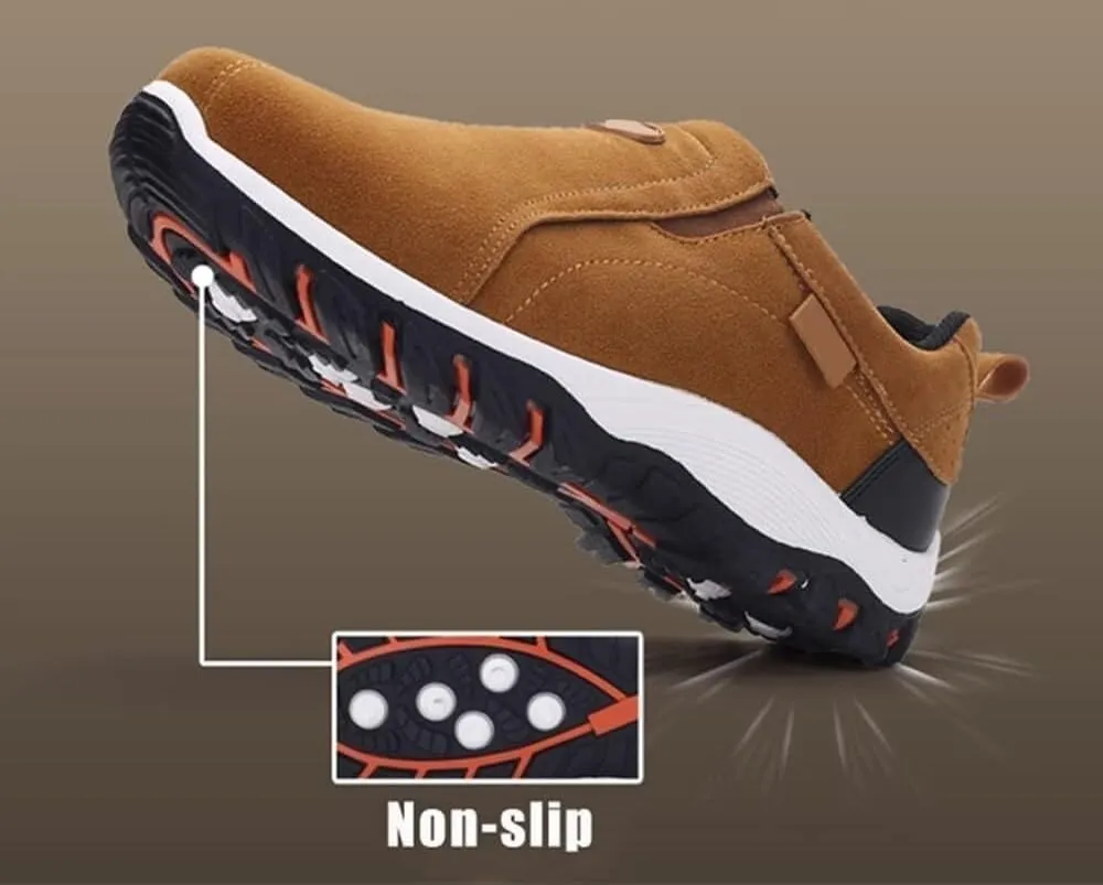 Men's Slip On Sneakers, Breathable Outdoor Loafers, Men's Orthopedic Outdoor Hiking Shoes